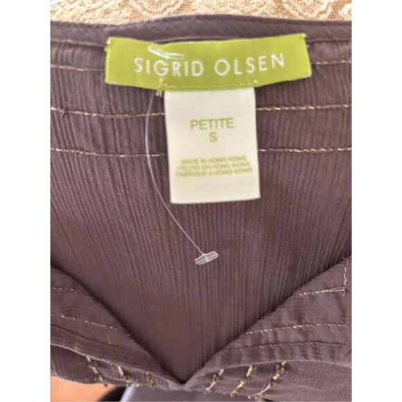 Sigrid Olsen Gauzy Sequin Embellished Top - Picture 7 of 7